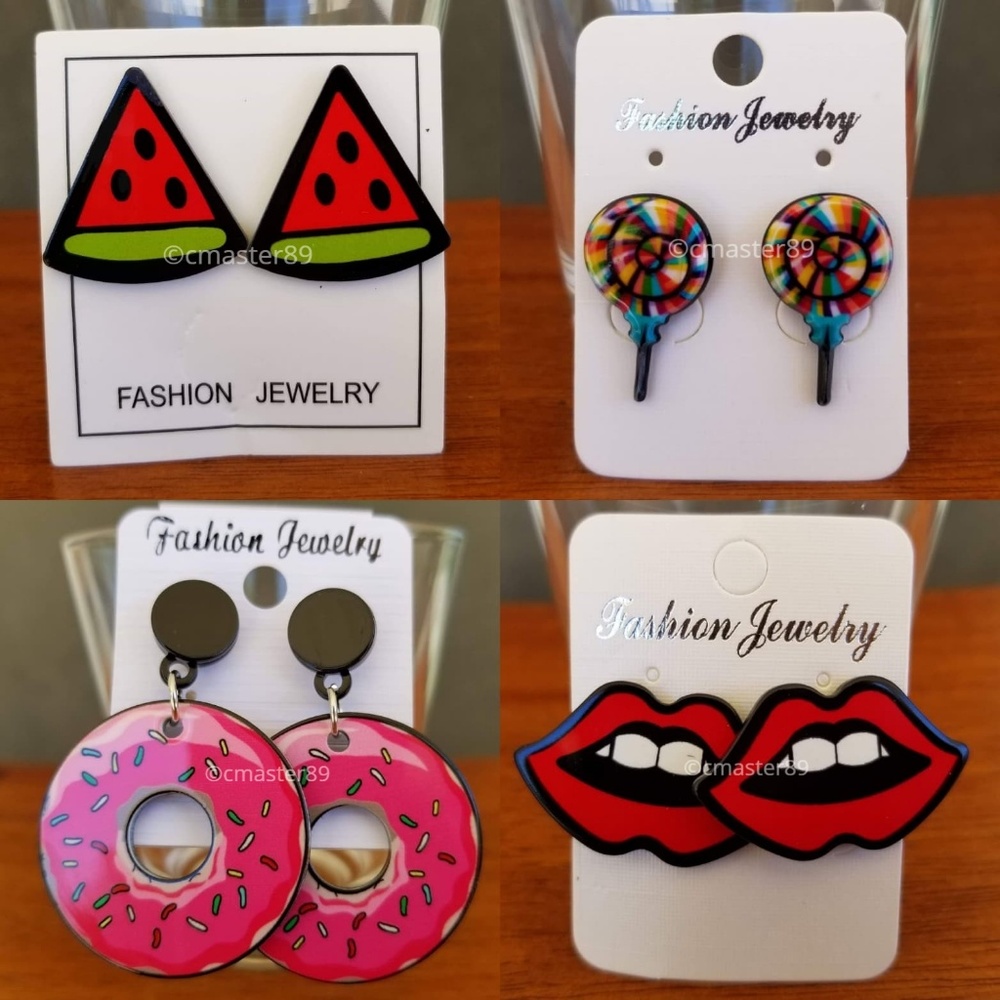 2 for $8 Cartoon Watermelon Lollipop Donuts Lips
